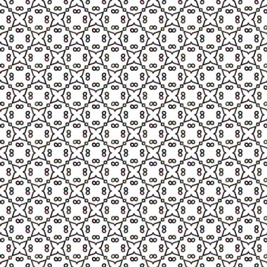 Süslü, soyut, dikişsiz desen, vektör illüstrasyonu