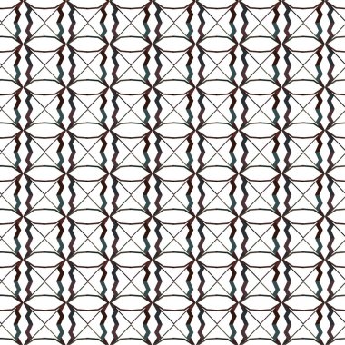 Geometrik soyut dikişsiz desen, vektör illüstrasyonu
