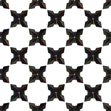 Geometrik soyut dikişsiz desen, vektör illüstrasyonu