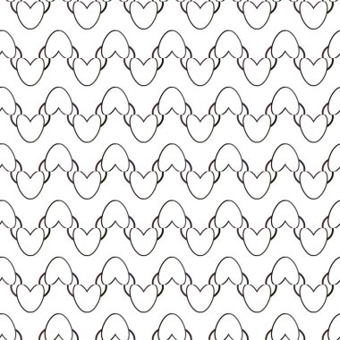 Süslü, soyut, dikişsiz desen, vektör illüstrasyonu