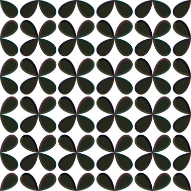 Geometrik şekilli kusursuz desen vektör çizimi