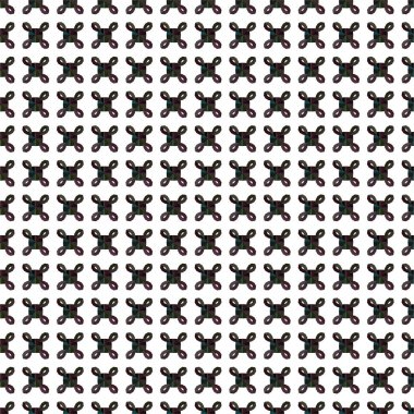 Geometrik soyut dikişsiz desen, vektör illüstrasyonu