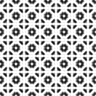 Süslü, soyut, dikişsiz desen, vektör illüstrasyonu