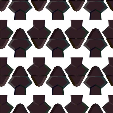 Geometrik şekilli kusursuz desen vektör çizimi