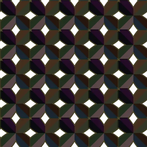 Ornamentaal Abstract Naadloos Patroon Vector Illustratie — Stockvector