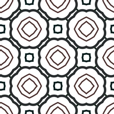 soyut geometrik dikişsiz desen, vektör illüstrasyonu 