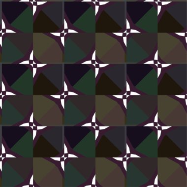 Geometrik şekilli kusursuz desen vektör çizimi
