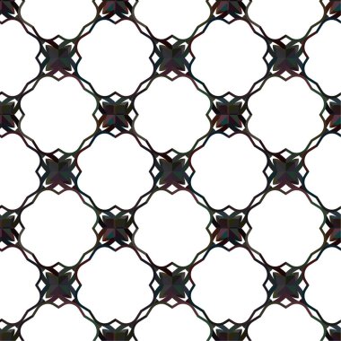 Geometrik soyut dikişsiz desen, vektör illüstrasyonu