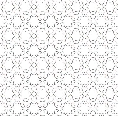 Geometrik soyut dikişsiz desen, vektör illüstrasyonu