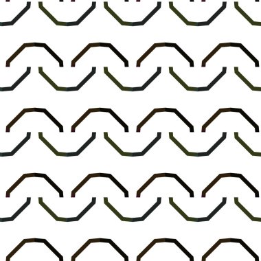 Geometrik soyut dikişsiz desen, vektör illüstrasyonu