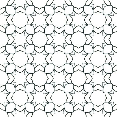 Geometrik soyut dikişsiz desen, vektör illüstrasyonu