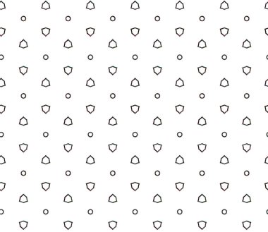 Geometrik soyut dikişsiz desen, vektör illüstrasyonu