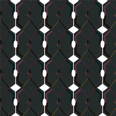 Geometrik soyut dikişsiz desen, vektör illüstrasyonu