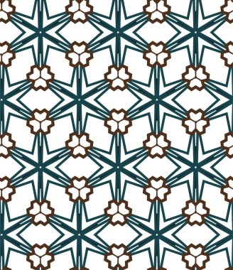 Geometrik soyut dikişsiz desen, vektör illüstrasyonu
