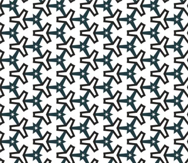 Geometrik şekilli kusursuz desen vektör çizimi