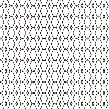 Geometrik soyut dikişsiz desen, vektör illüstrasyonu