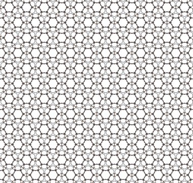 Süslü, soyut, dikişsiz desen, vektör illüstrasyonu