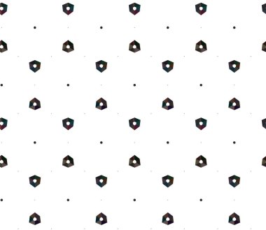 Geometrik soyut dikişsiz desen, vektör illüstrasyonu