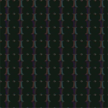 Süslü, soyut, dikişsiz desen, vektör illüstrasyonu