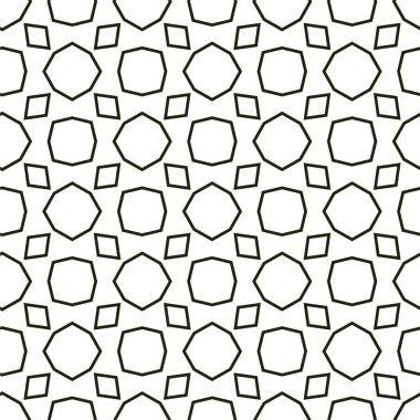 soyut geometrik dikişsiz desen, vektör illüstrasyonu