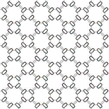 Geometrik soyut dikişsiz desen, vektör illüstrasyonu