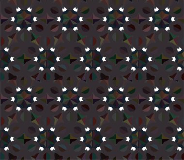 Geometrik soyut dikişsiz desen, vektör illüstrasyonu