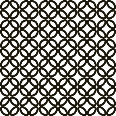 Geometrik soyut dikişsiz desen, vektör illüstrasyonu