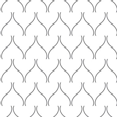 Geometrik soyut dikişsiz desen, vektör illüstrasyonu