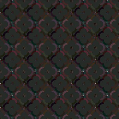 Süslü, soyut, dikişsiz desen, vektör illüstrasyonu