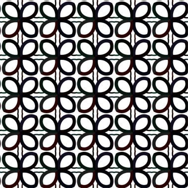 Geometrik soyut dikişsiz desen, vektör illüstrasyonu