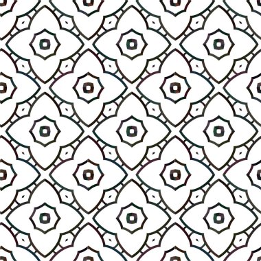 soyut geometrik dikişsiz desen, vektör illüstrasyonu 