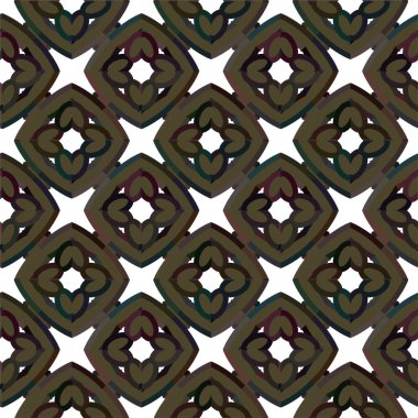 Geometrik soyut dikişsiz desen, vektör illüstrasyonu