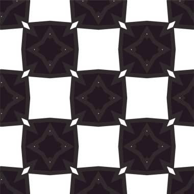 Geometrik soyut dikişsiz desen, vektör illüstrasyonu