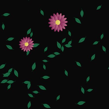 Çiçeksiz arka plan, vektör illüstrasyonu