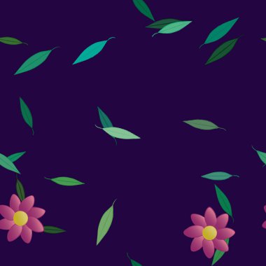 Çiçeksiz arka plan, vektör illüstrasyonu