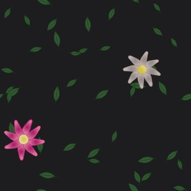 Çiçeksiz arka plan, vektör illüstrasyonu