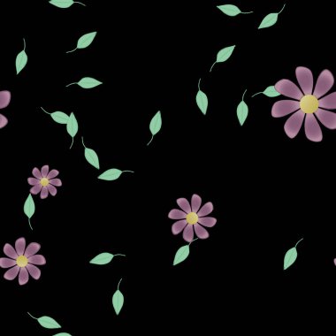 Çiçeksiz arka plan, vektör illüstrasyonu