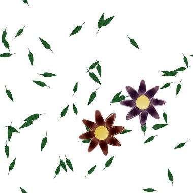 Çiçeksiz arka plan, vektör illüstrasyonu