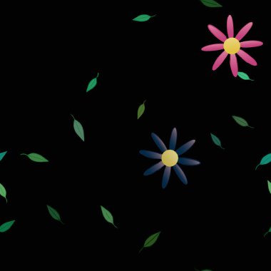 Çiçeksiz arka plan, vektör illüstrasyonu