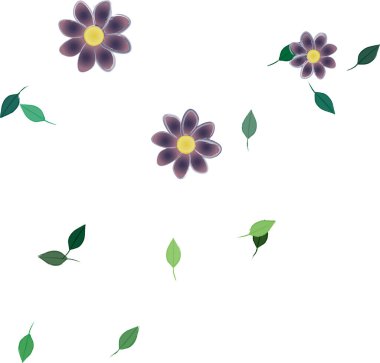 Çiçeksiz arka plan, vektör illüstrasyonu