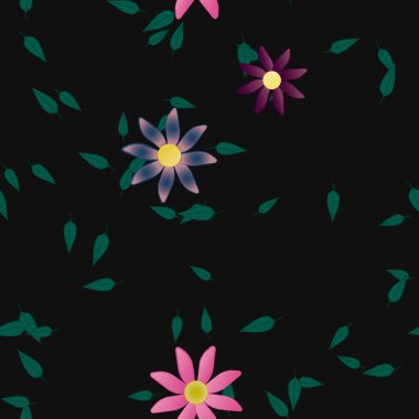 Çiçeksiz arka plan, vektör illüstrasyonu