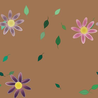 Çiçeksiz arka plan, vektör illüstrasyonu