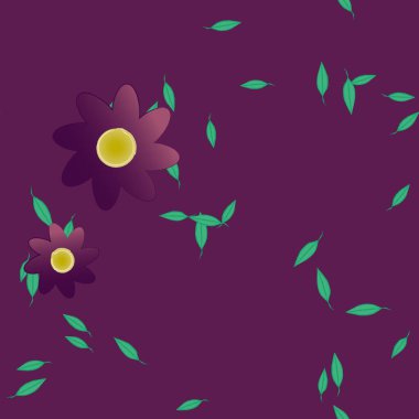 Çiçeksiz arka plan, vektör illüstrasyonu