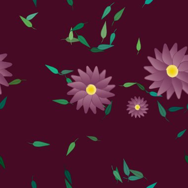 Çiçeksiz arka plan, vektör illüstrasyonu