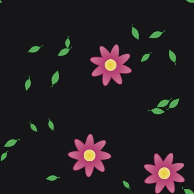 Çiçeksiz arka plan, vektör illüstrasyonu