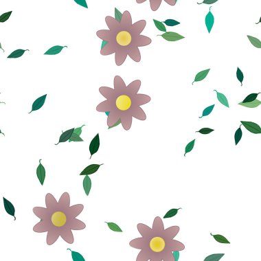 Çiçeksiz arka plan, vektör illüstrasyonu