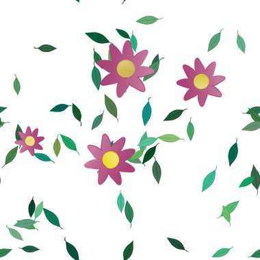 Çiçeksiz arka plan, vektör illüstrasyonu