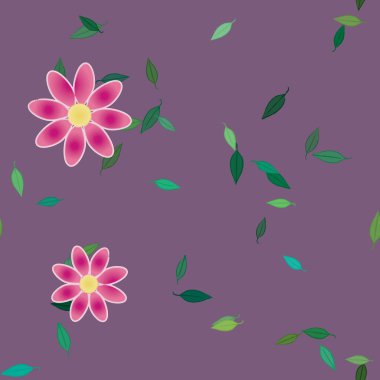 Çiçeksiz arka plan, vektör illüstrasyonu