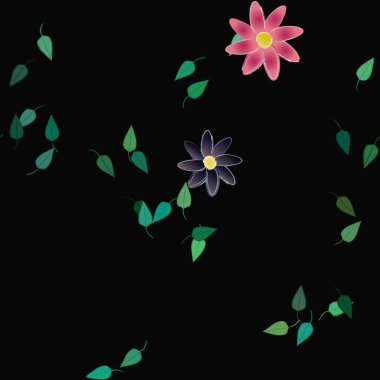 Çiçeksiz arka plan, vektör illüstrasyonu