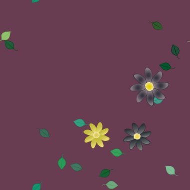 Çiçeksiz arka plan, vektör illüstrasyonu